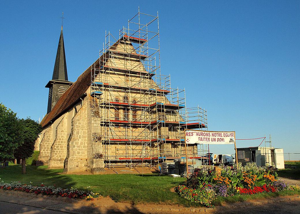 une église en rénovation 