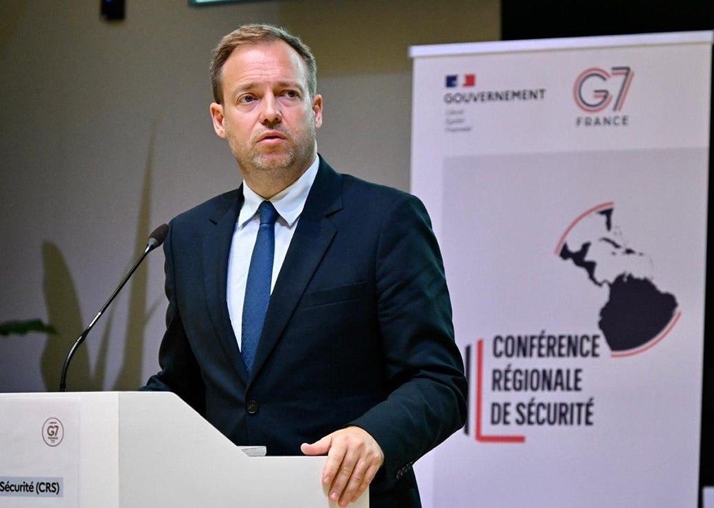  Jean-Didier Berger lors de la conférence régionale de sécurité à Fort-de-France 