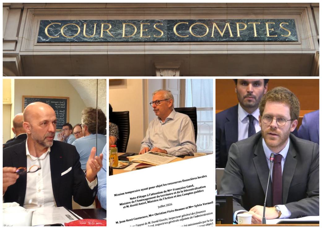 Jean- François Debat, Jean- René Cazeneuve et  David Amiel 