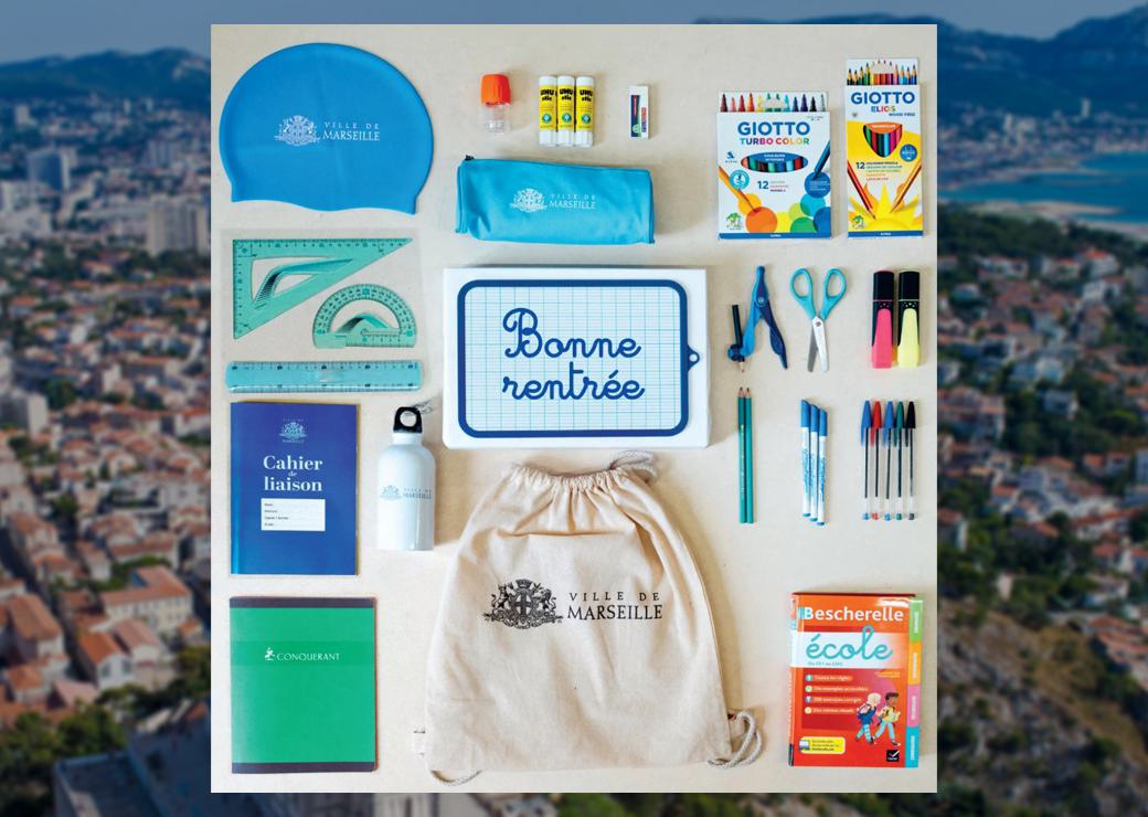 Kit de rentrée offert par la ville de Marseille 