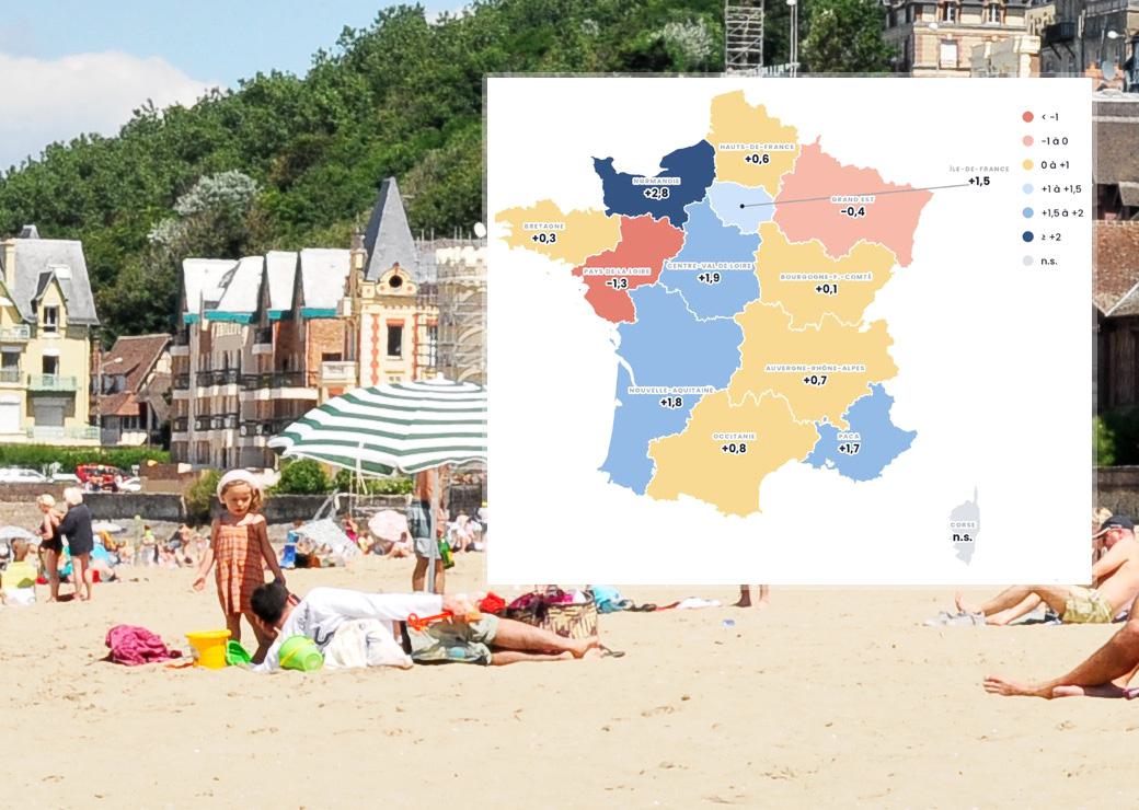 carte sur fond de plage normande