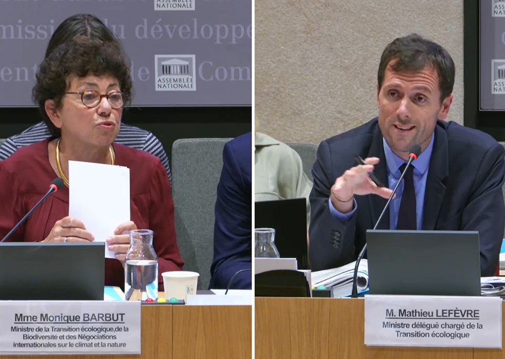 Audition de Monique Barbut et Mathieu Lefèvre