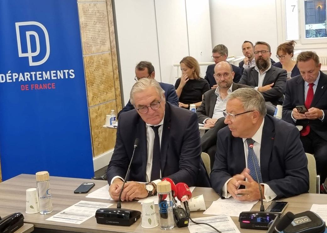 conférence de presse Départements de France avec François Sauvadet 