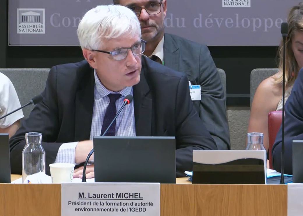 Laurent Michel devant la commission du développement durable le 08 juillet 