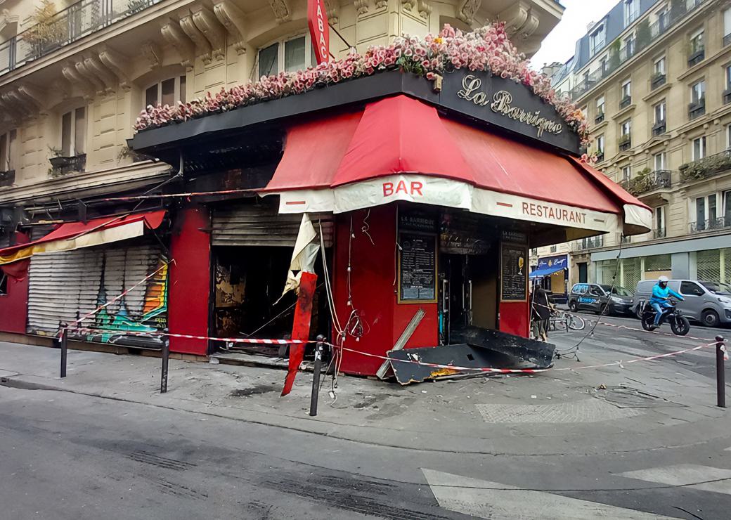 Un bar tabac saccagé le 17 octobre près de la place de la République à Paris