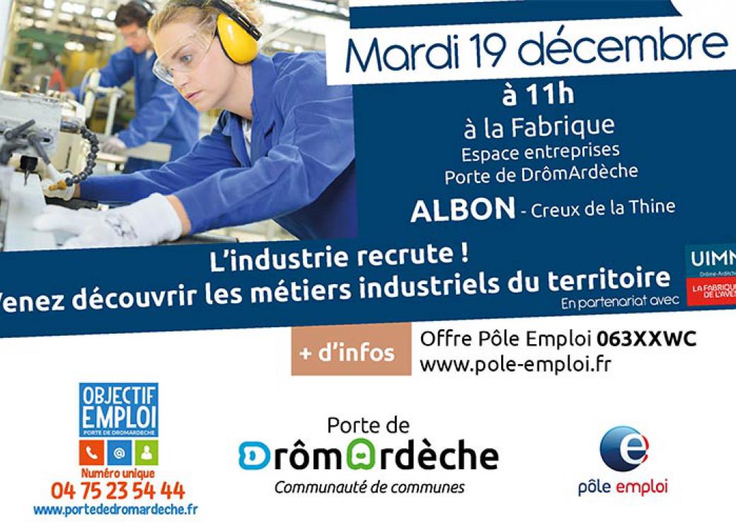 Affiche recrutement Porte de DrômArdèche