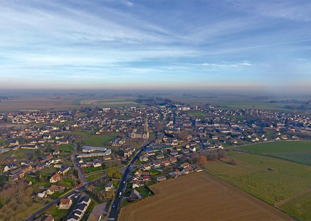 Vue aérienne des Terres-de-Caux