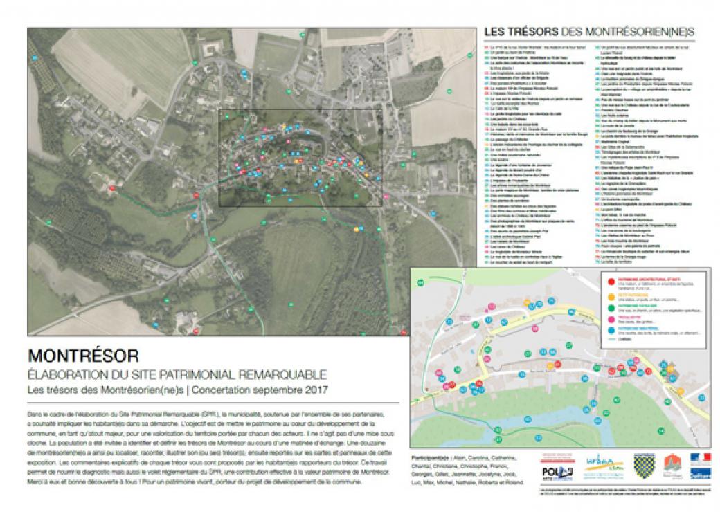 Carte : élaboration du SPR de Montrésor