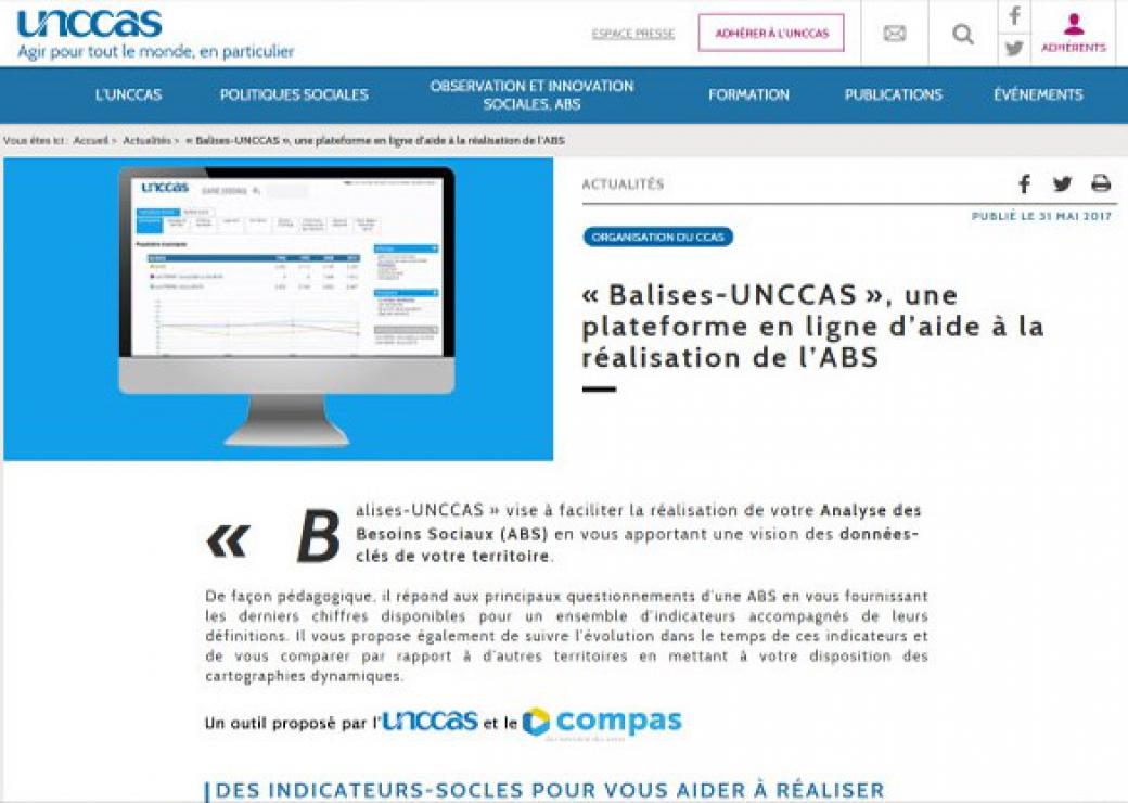 "Balises-uncass" sur la plateforme en ligne