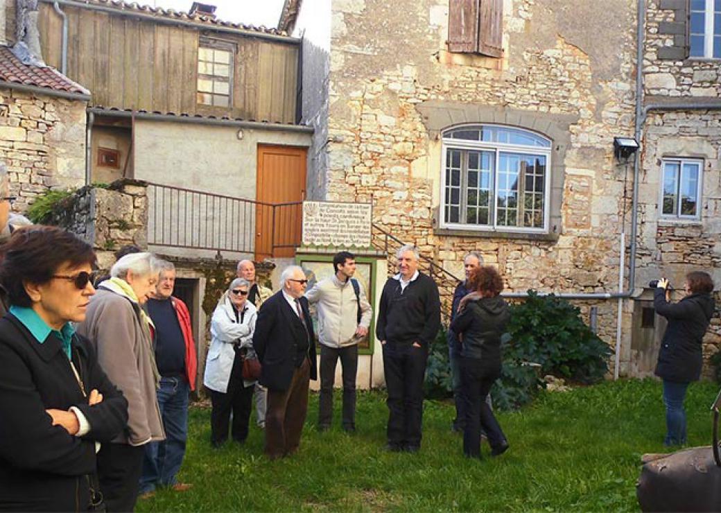 Visite d'élus sur le terrain d'un autre PNR