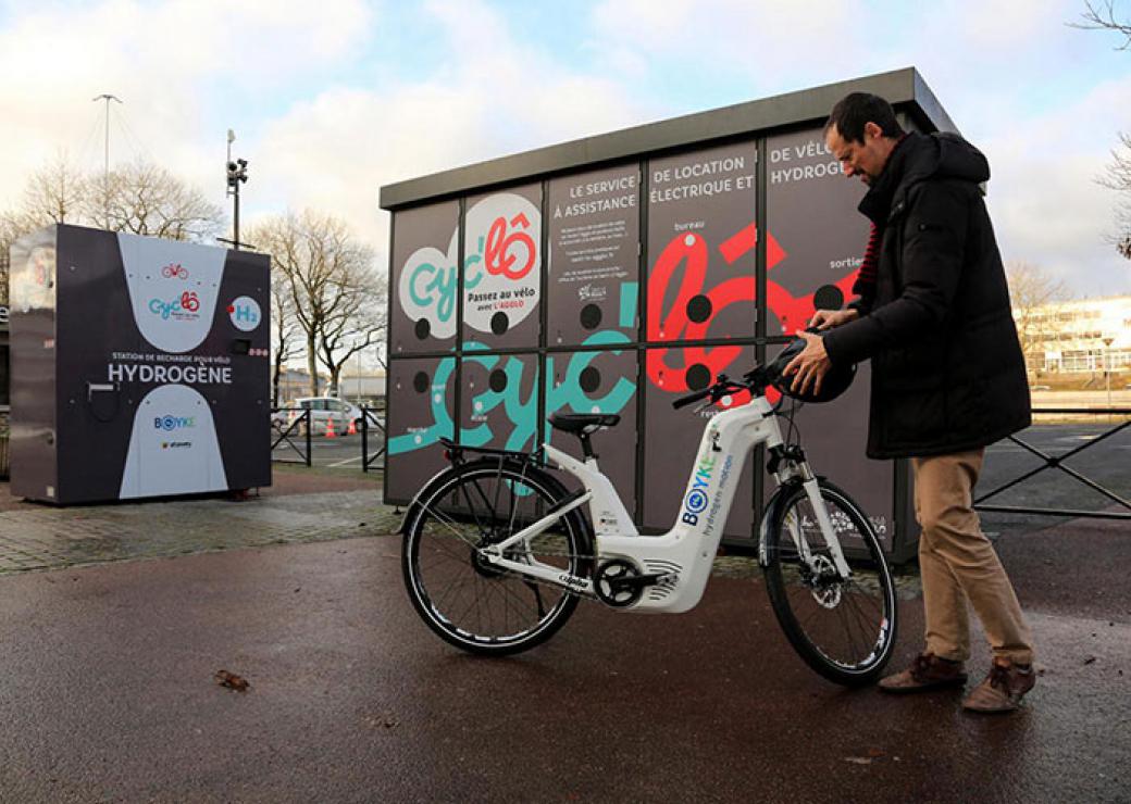 Station vélos électriques-hydrogène