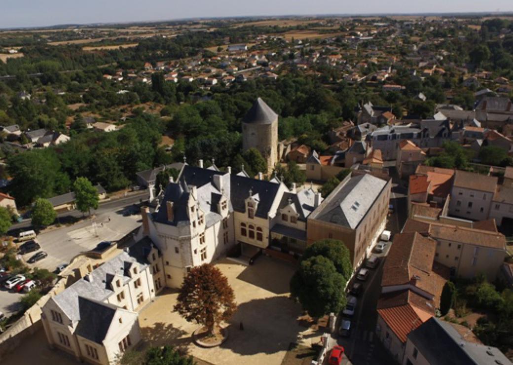 Vue aérienne de l'hôtel Tyndo