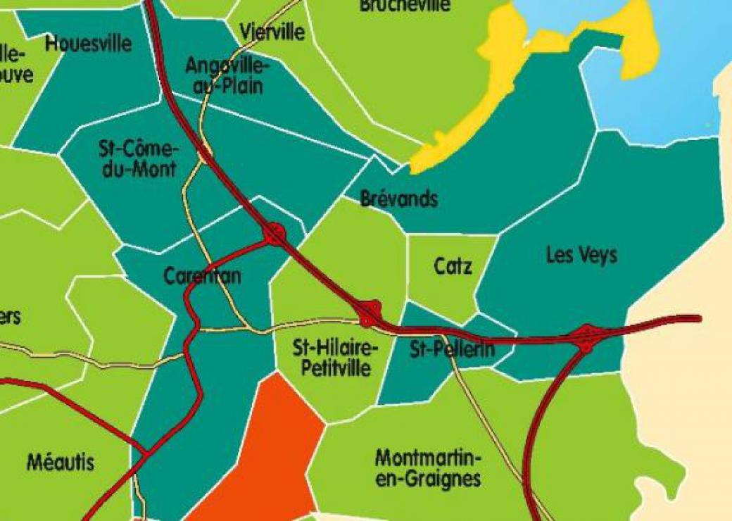 Répartition géographique des communes historiques