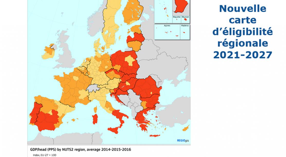 Nouvelle carte d’éligibilité régionale 2021 2027