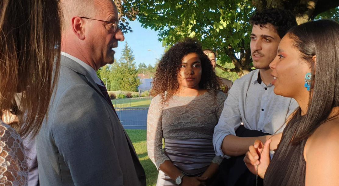 JM Blanquer en visite à l'Internat d'excellence de Sourdun le 29 juin 2019