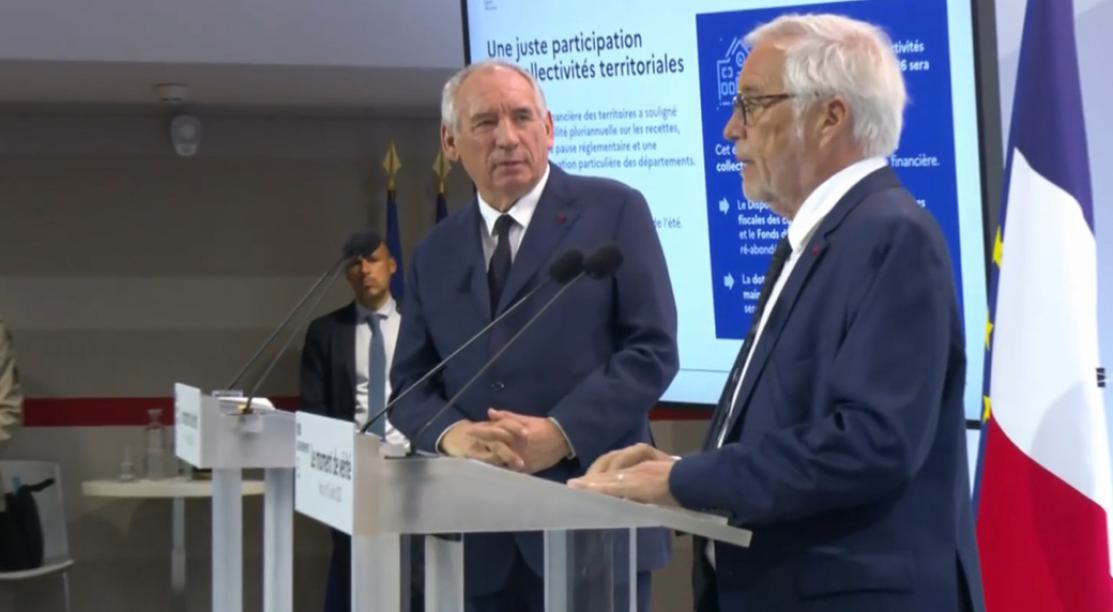 François Bayrou et françois Rebsamen 