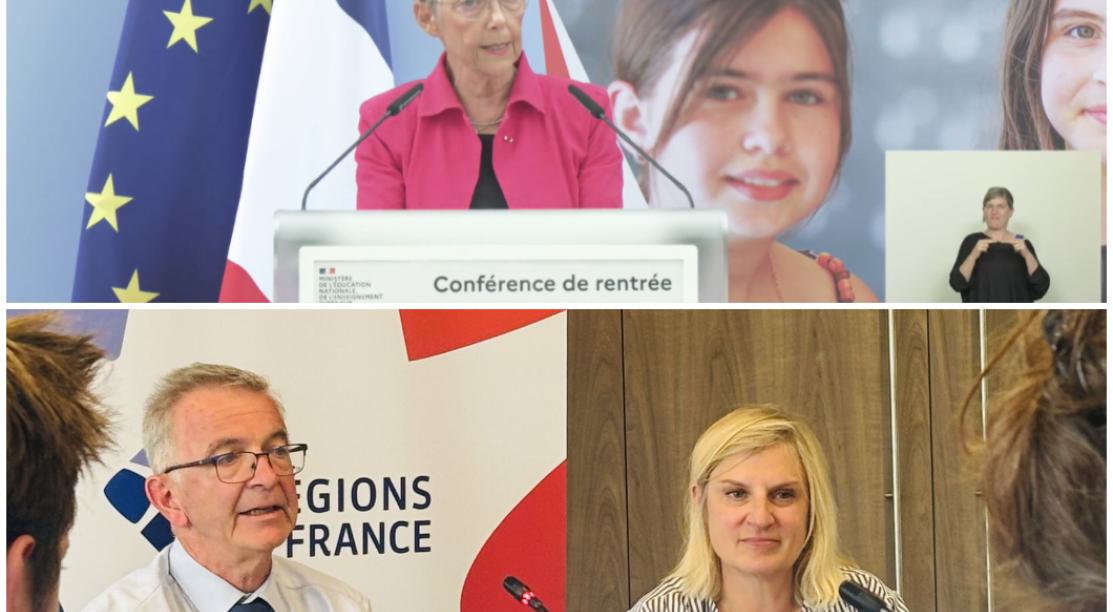 Elisabeth Borne, François Bonneau et Valérie Debord