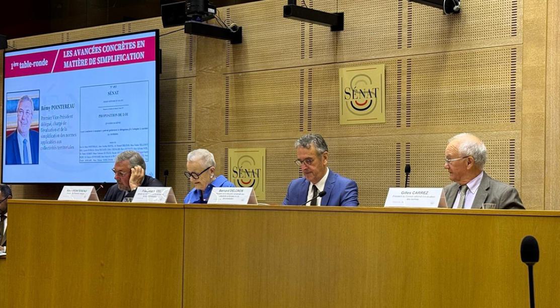 Rémy Pointereau, Françoise Gatel, Bernard Delcros et Gilles Carrez 
