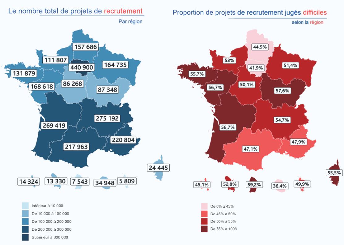 Cartes France travail