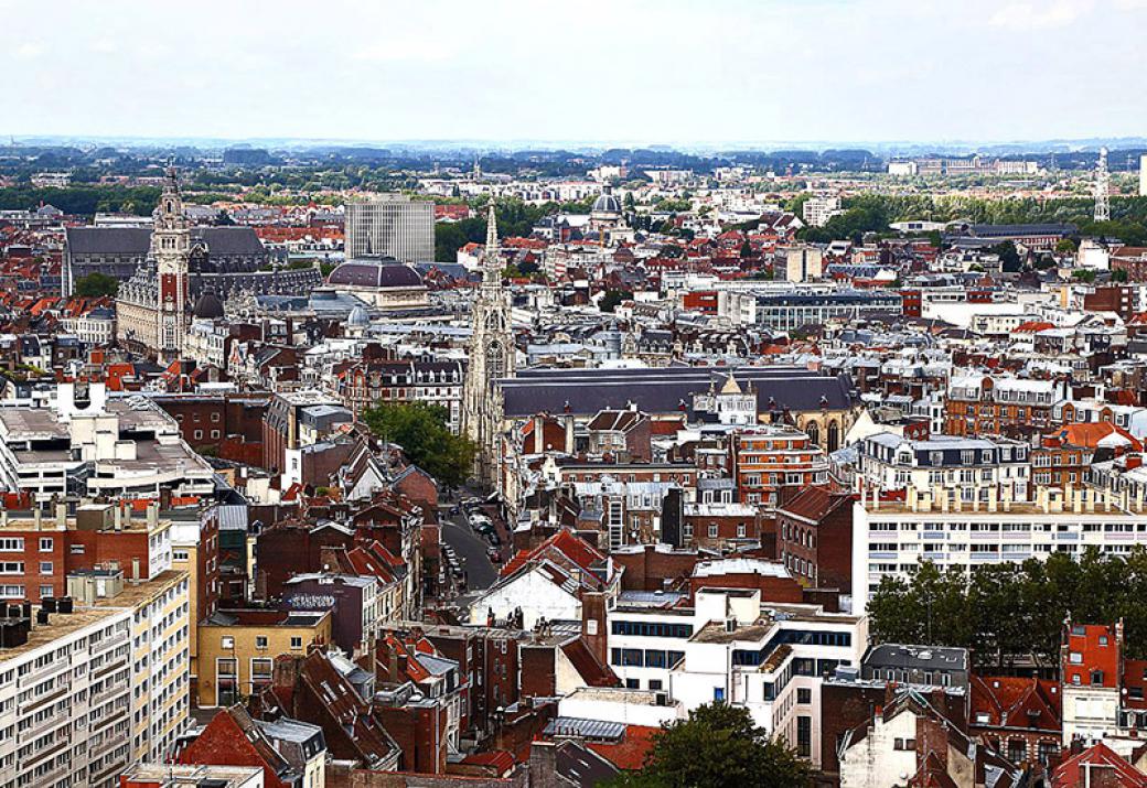 Lille vue du haut du Beffroi