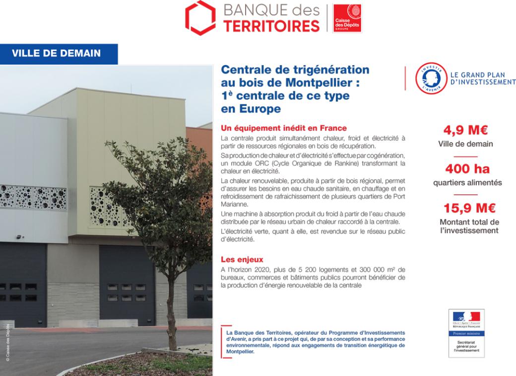 Centrale de trigénération au bois de Montpellier