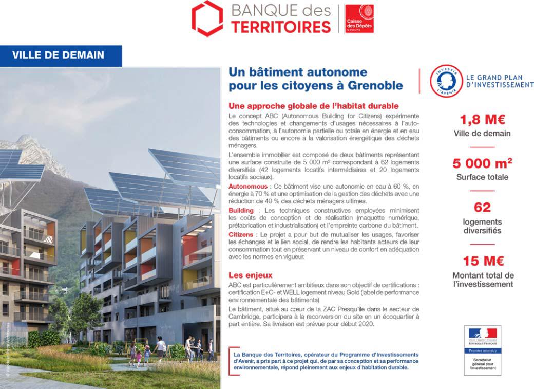 Bâtiment autonome à Grenoble