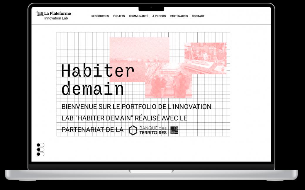 Mock-up du site Habiter demain