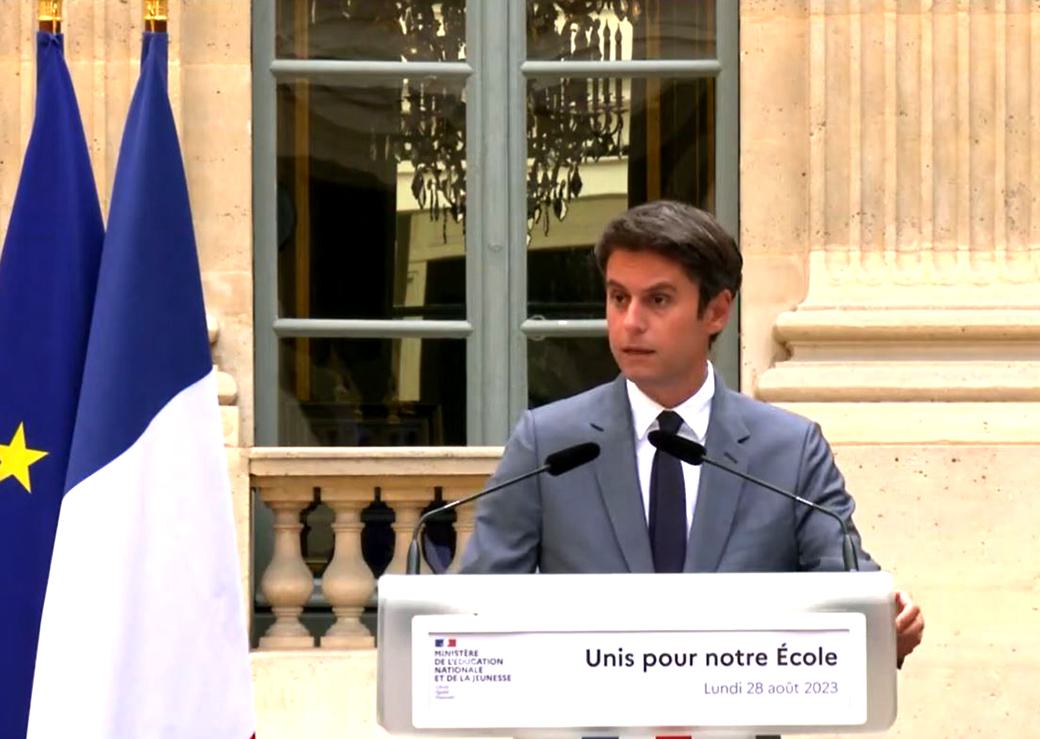 conférence de presse Gabriel Attal