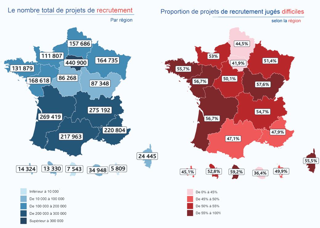 Cartes France travail