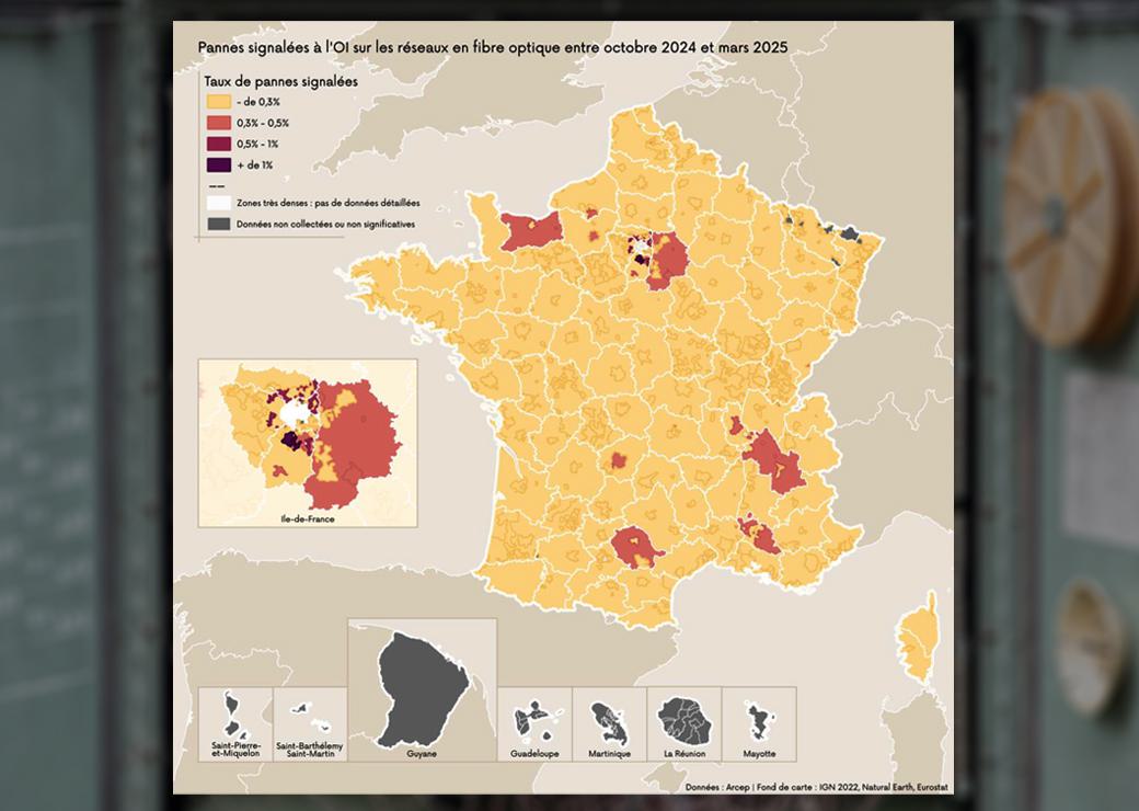 carte des pannes fibre optibre