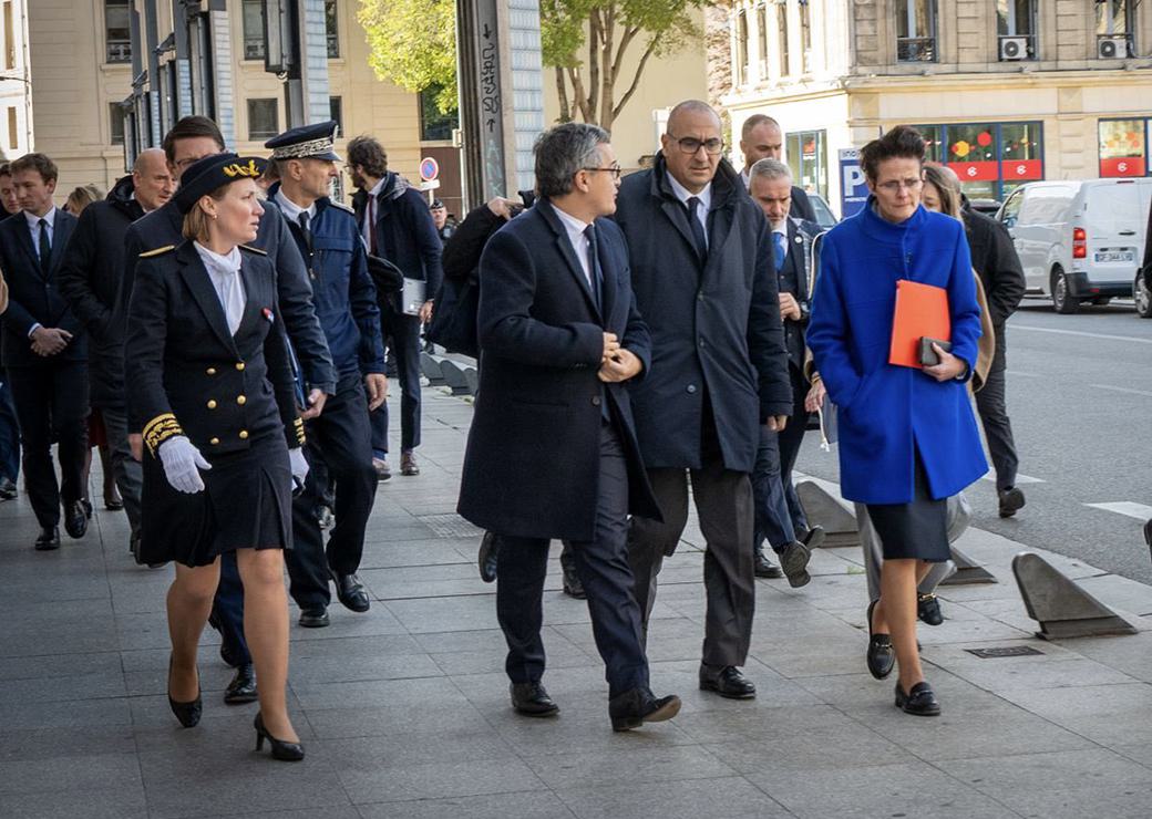 Gérald Darmanin et Laurent Nuñez à Marseille