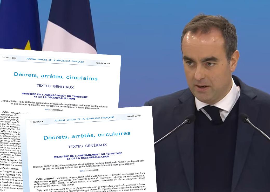 ébastien Lecornu en clôture du congrès des maires de France  2025  et les 1ères pages des décrets