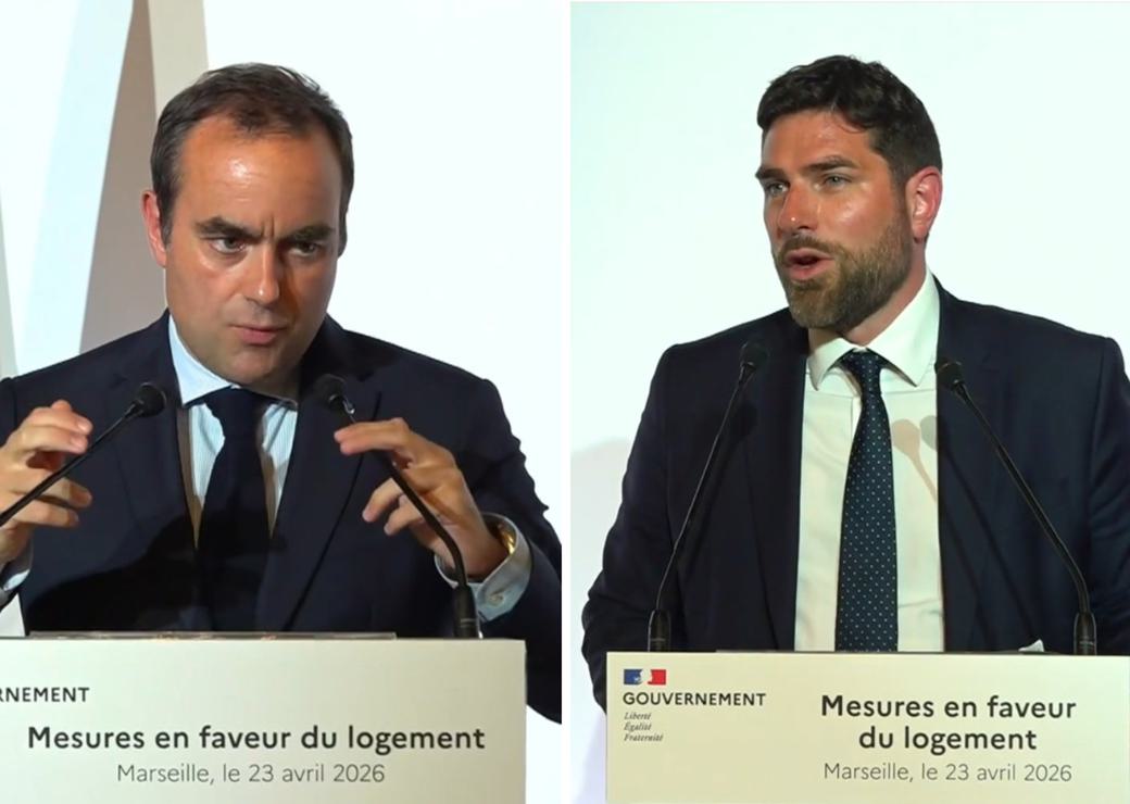 Sébastien Lecornu et Vincent Jeanbrun à Marseille 
