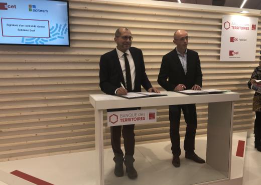 Signature contrat de réseau SOLOREM et SCET