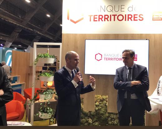 Olivier Sichel, directeur de la Banque des Territoires et Maître Marc Cagniart, président du Congrès des Notaires 2019