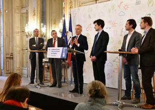 Conférence de presse conversion chaudière De Rugy De Normandie 