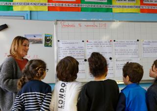 Classe droit à l'éducation école enfants 