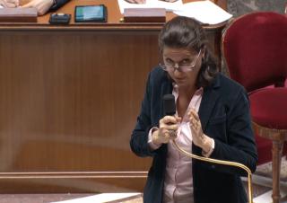 Agnès Buzyn en séance le 20 mars