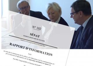 Mer. 6 nov. 2019, Christian Manable et @claude_kern ont rendu public leur rapport d'information sur les nouveaux territoires du #sport.