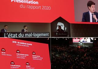 Présentation du rapport 2020 de la fondation Abbé Pierre 