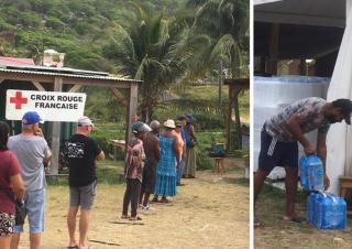 Distribution d'eau en Guadeloupe covid