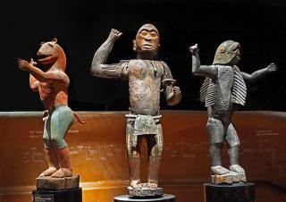 Statues du palais royal d'Abomey (musée du quai Branly - Jacques Chirac, Paris)