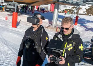 drone à caméra thermique