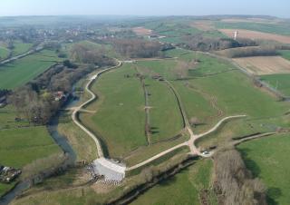 Vue aérienne de l'ouvrage de Saint-Martin d'Hardinghem © SmageAa