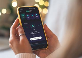 téléphone portable avec l'application écowatt