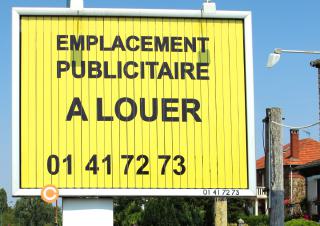 panneau publicitaire