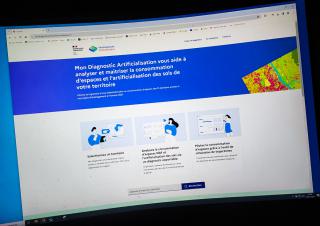 site internet "mon diagnostic artificialisation"