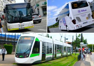 Bus , tramway et car