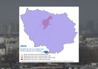carte qualité de l'air en Île-de-France