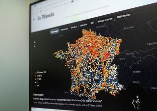 La carte des contaminations des eaux souterraines